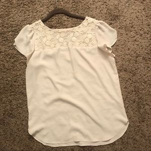 Lace detail top